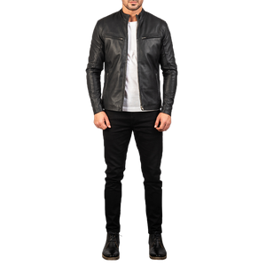 The Ionic Black Leather Jacket